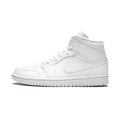 Air Jordan 1 Mid  Triple White  554724-129((M)US12/EUR46)