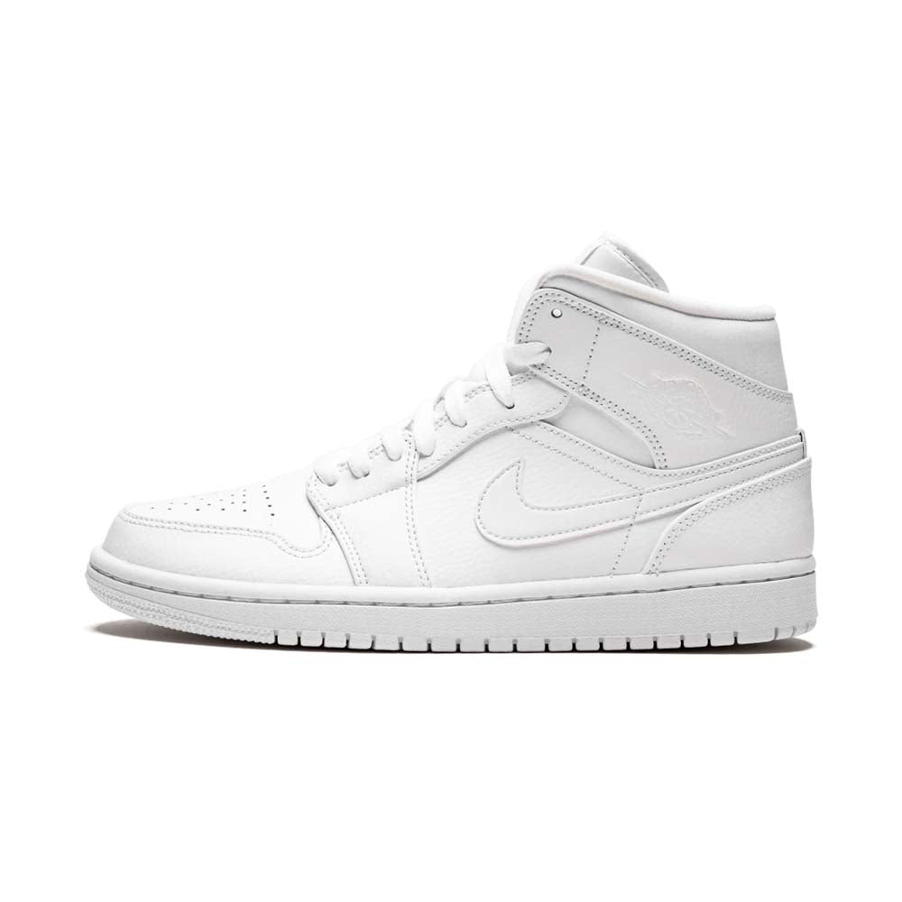 Air Jordan 1 Mid  Triple White  554724-129((M)US12/EUR46)