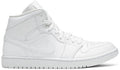 Air Jordan 1 Mid  Triple White  554724-130((W)US5.5/EUR36)
