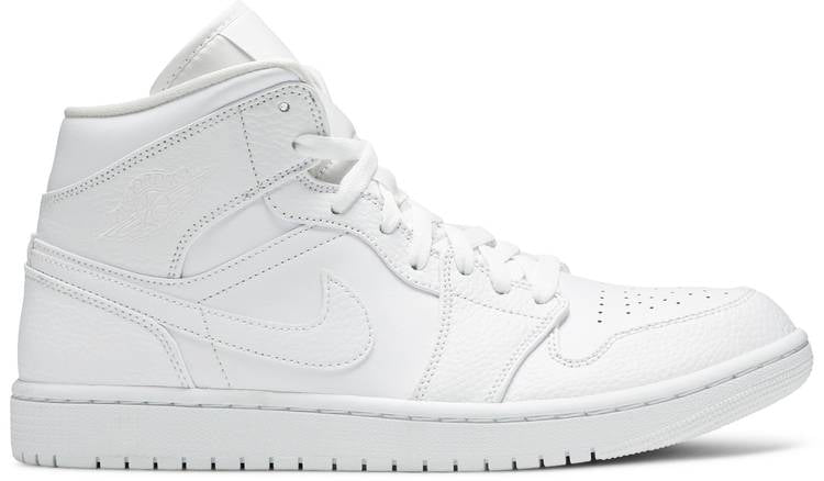 Air Jordan 1 Mid  Triple White  554724-130((W)US5.5/EUR36)