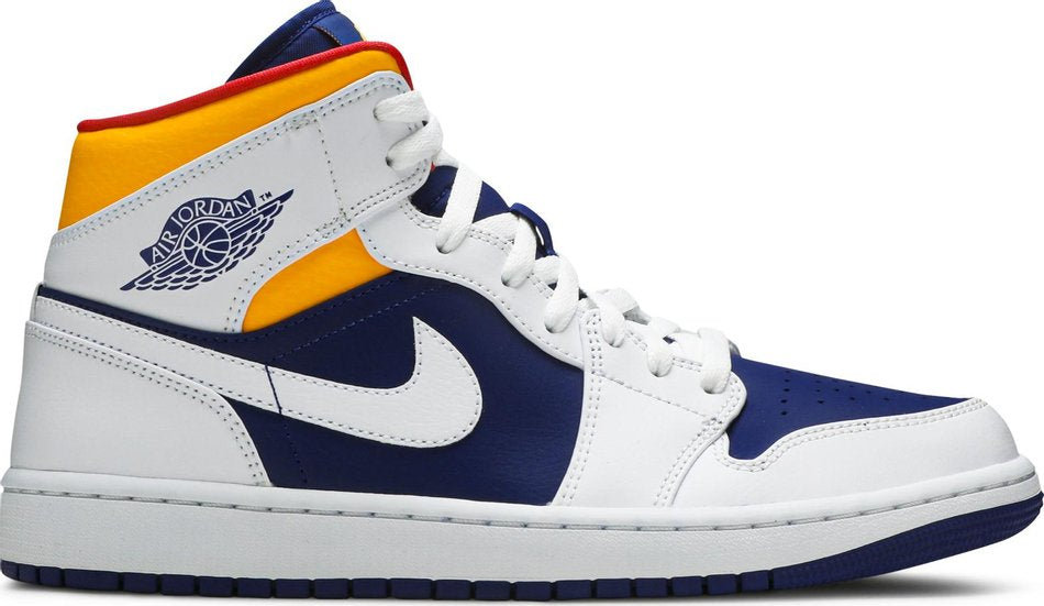 Air Jordan 1 Mid  White Deep Royal Blue  554724-131((W)US5.5/EUR36)