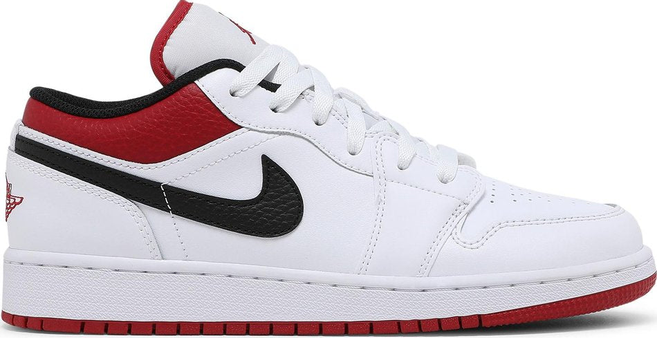 Air Jordan 1 Low GS  White Gym Red  553560-118(US4Y/EUR36)